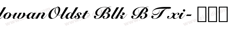 lowanOldst Blk BT xi字体转换